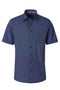 Casa Moda Printed S/S Casual Shirt Midblue