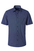 Casa Moda Printed S/S Casual Shirt Midblue