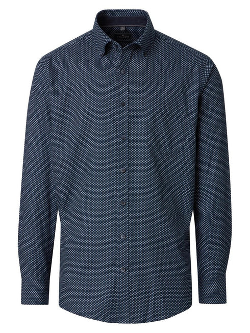 Casamoda Printed Shirt Navy