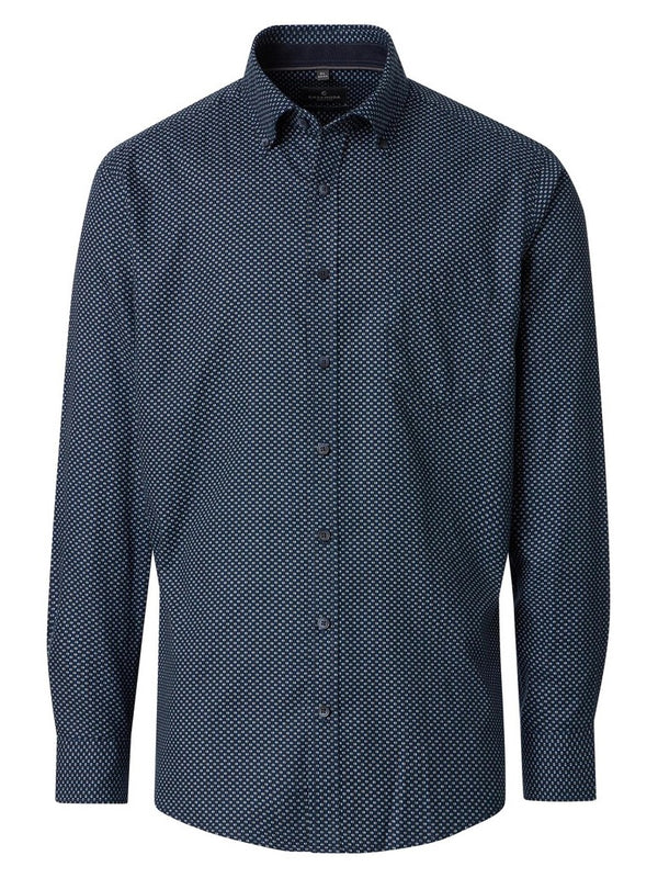 Casamoda Printed Shirt Navy