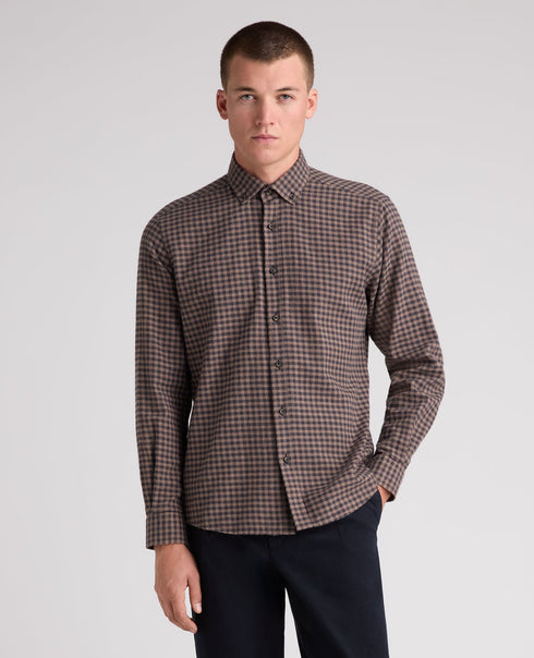 Remus Uomo Parker B/D Casual Shirt Brown