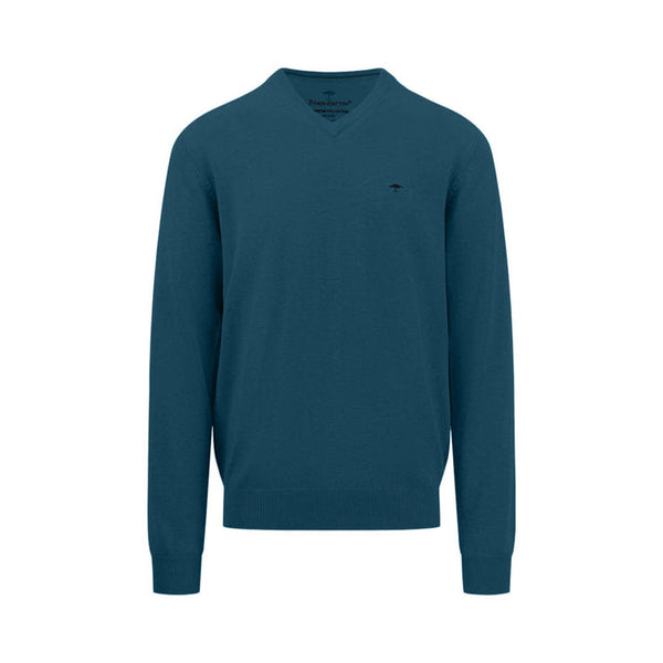 Fynch Hatton V/N Superfine Knitwear Teal