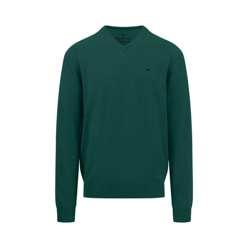 Fynch Hatton V/N Superfine Knitwear Emerald