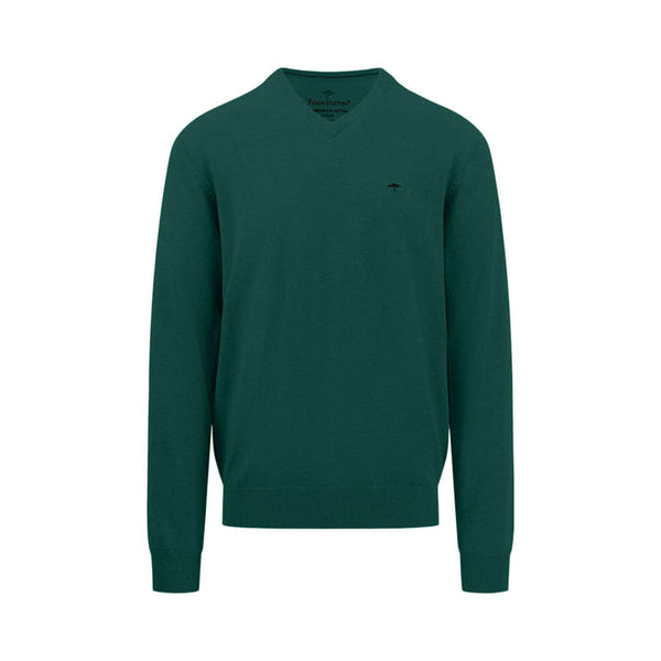 Fynch Hatton V/N Superfine Knitwear Emerald
