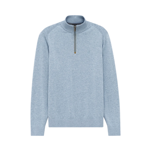 Bugatti 1/4 Zip Sweater Sky