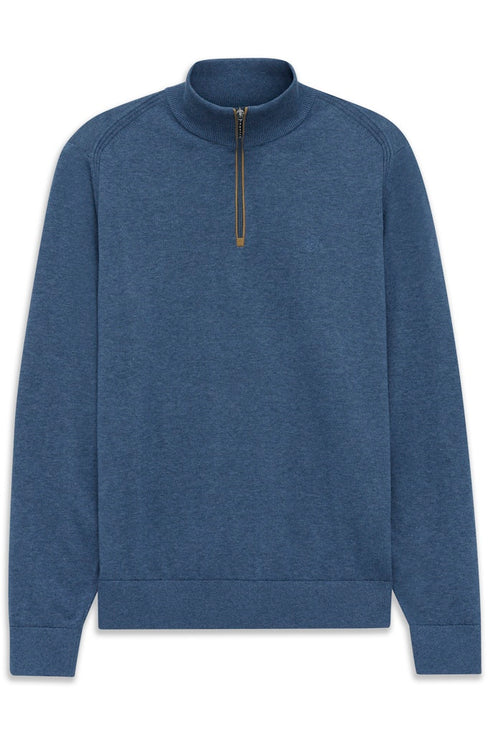 Bugatti 1/4 Zip Sweater Blue