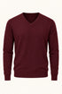Fynch Hatton Superfine V-Neck Knitwear Wine