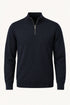 Fynch Hatton Troyer 1/4 Zip Knitwear Ink