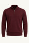 Fynch Hatton Troyer 1/4 Zip Knitwear Wine