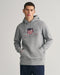 Gant Archive Shield Hoodie Grey