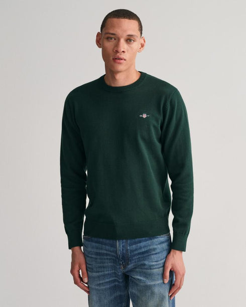 Gant Classic Cotton C/N Knitwear Green