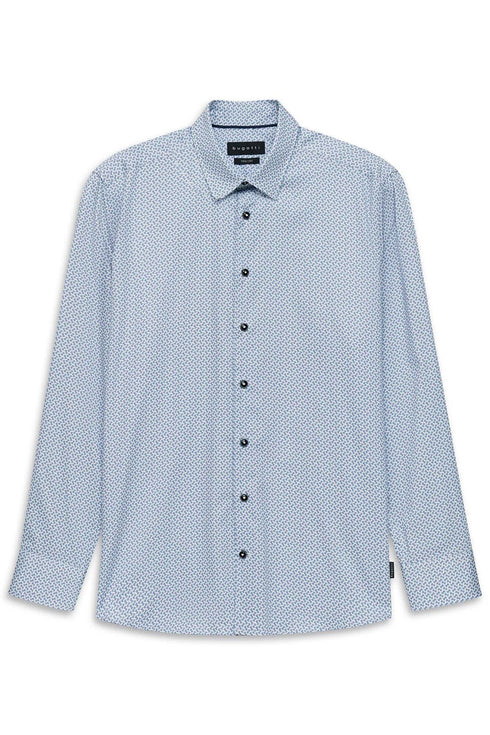 Bugatti L/S Casual Shirt Blue/White