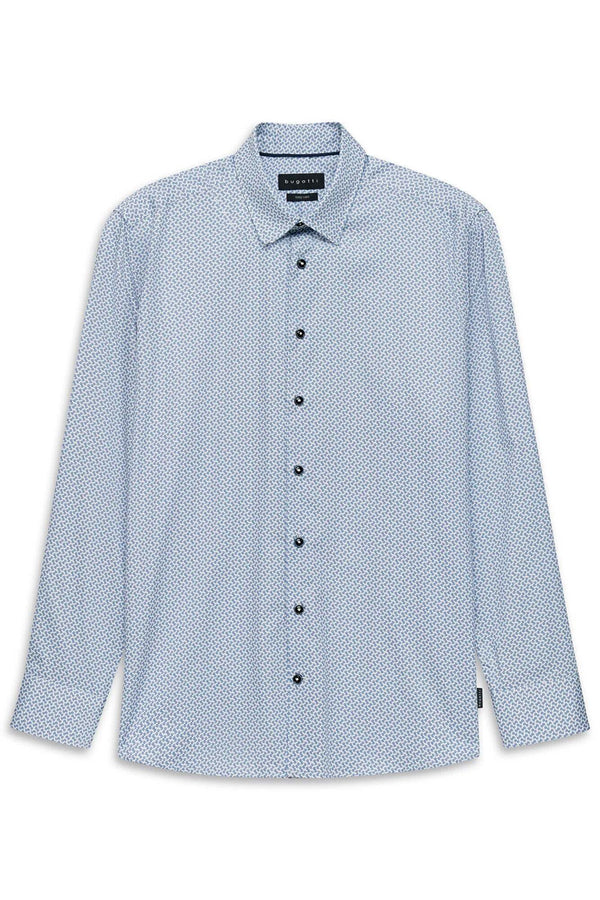 Bugatti L/S Casual Shirt Blue/White