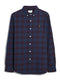 Farah Brewer Organic B/D Check Shirt Burgundy