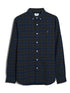 Farah Brewer Organic B/D Check Shirt Evergreen