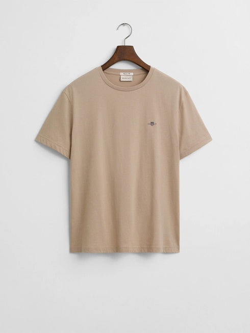 Gant Reg Shield S/S Tee Shirt Beige