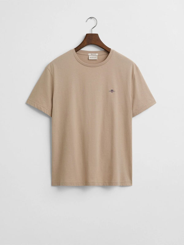 Gant Reg Shield S/S Tee Shirt Beige