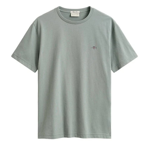 Gant Reg Shield S/S Tee Shirt Grey