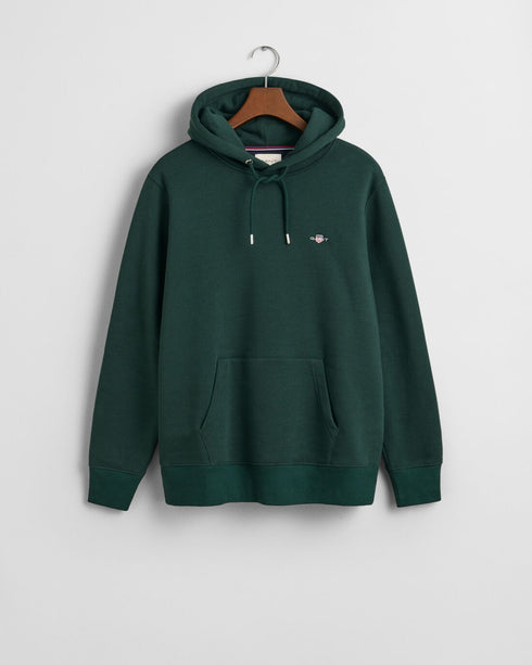 Gant Reg Shield Plain Hoodie Green