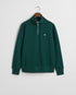 Gant Reg Shield Half Zip Sweat Top Green