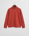 Gant Reg Shield Half Zip Sweat Top Rust