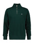 Gant Reg Shield Half Zip Sweat Top Evergreen