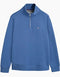 Gant Reg Shield Half Zip Sweat Top Dust Blue