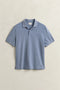 Gant 2 Tone Polo T-Shirt Blue