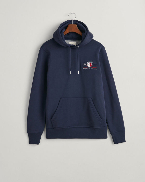 Gant Archive Shield Hoodie Evening Blue