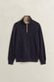 Gant Sacker Rib Half Zip Sweater Evening Blue