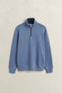 Gant Sacker Rib Half Zip Sweater Blue