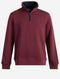 Gant Sacker Rib Half Zip Sweater Wine