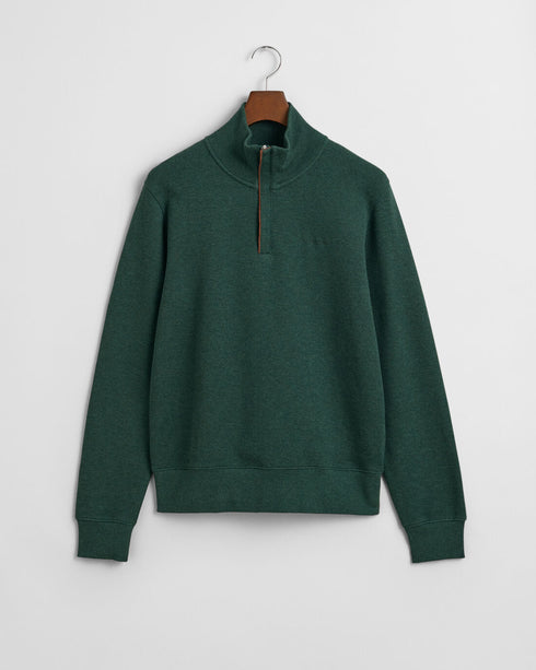 Gant Sacker Rib Half Zip Sweater Green