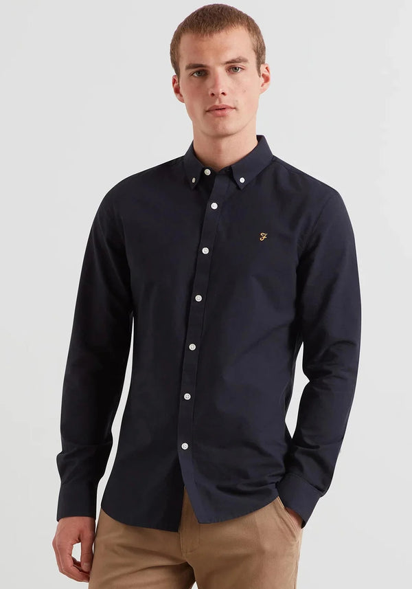 Farah Brewer Ls Shirt Navy