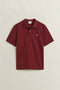 Gant Shield S/S Pique Polo Tee Shirt Wine