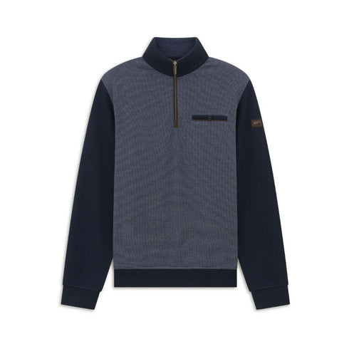 Bugatti Half Zip Sweaters Navy