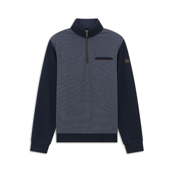 Bugatti Half Zip Sweaters Navy