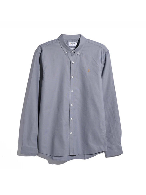 Farah Brewer Ls Shirt Ice Blue