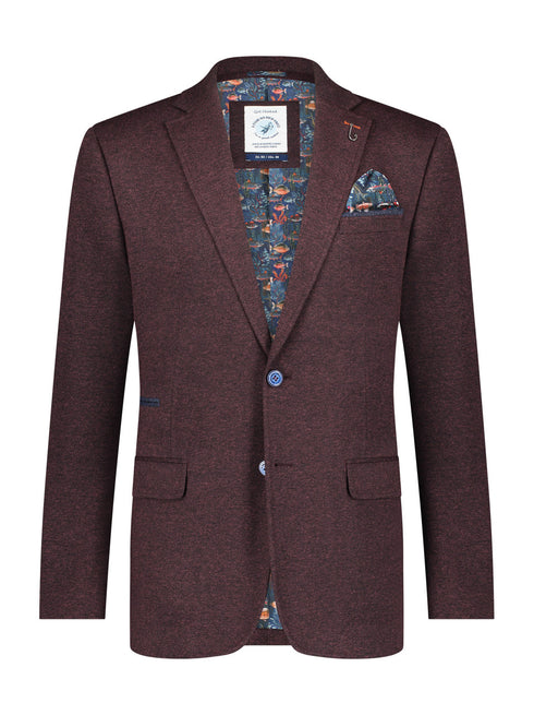 A Fish Named Fred Blazer Jacket Burgundy