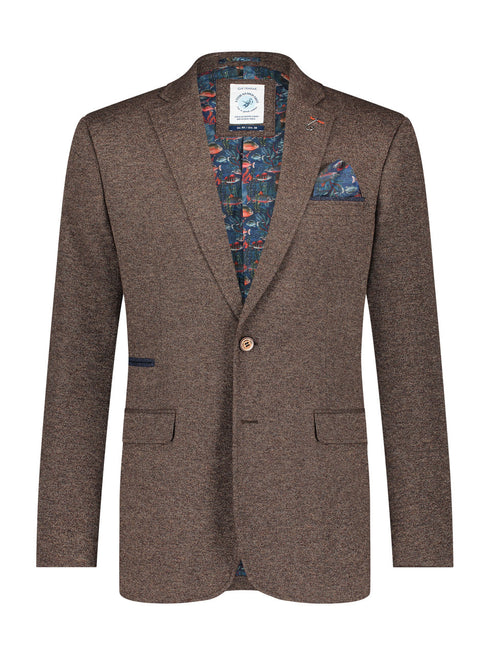 A Fish Named Fred Blazer Jacket Brown