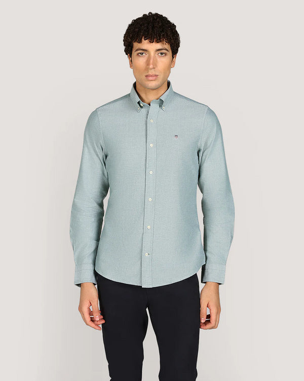 Gant B/D Slim Classic Oxford Shirt Forest