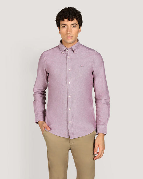 Gant B/D Slim Classic Oxford Shirt Fuschia