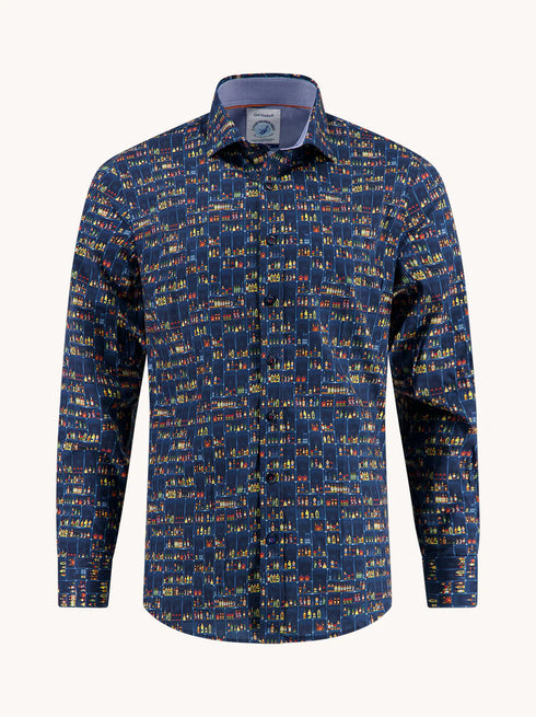 A Fish Named Fred Shirt Navy