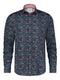 A Fish Named Fred Wild Flowers Shirt Navy
