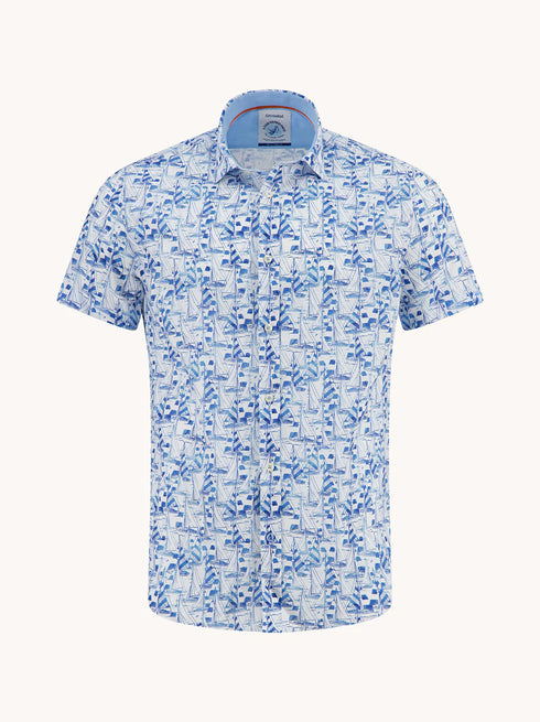 A Fish Named Fred Ss Shirt White