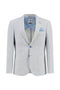 A Fish Named Fred Boucle Blazer Jacket Light Blue
