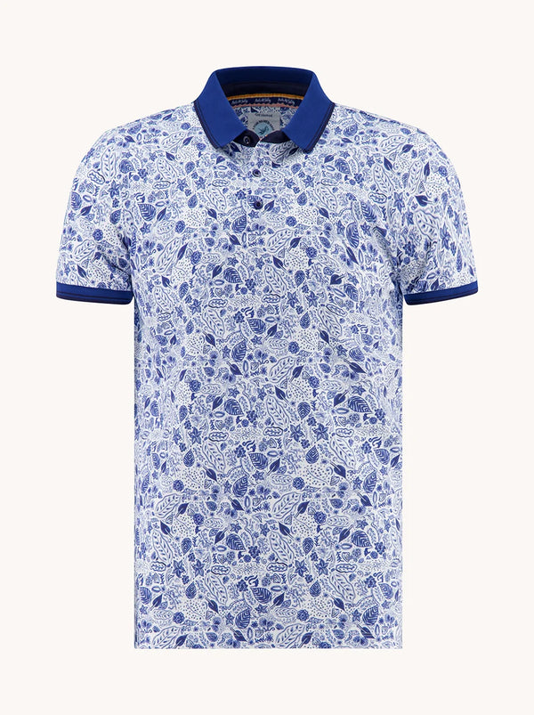 A Fish Named Fred Polo T- Shirt White