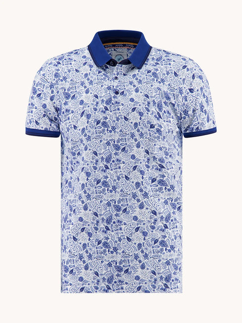 A Fish Named Fred Polo T- Shirt White