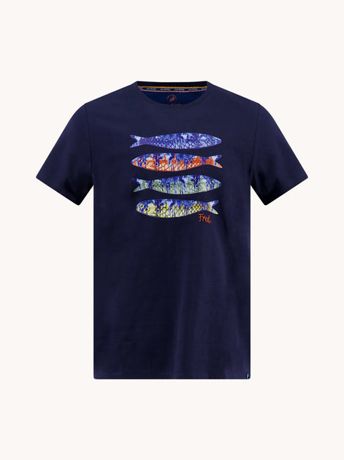 A Fish Named Fred Tee Navy