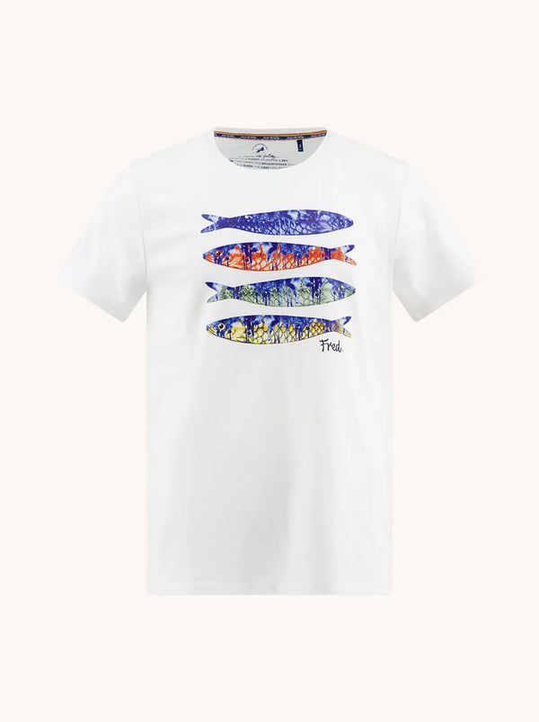 A Fish Named Fred Tee White
